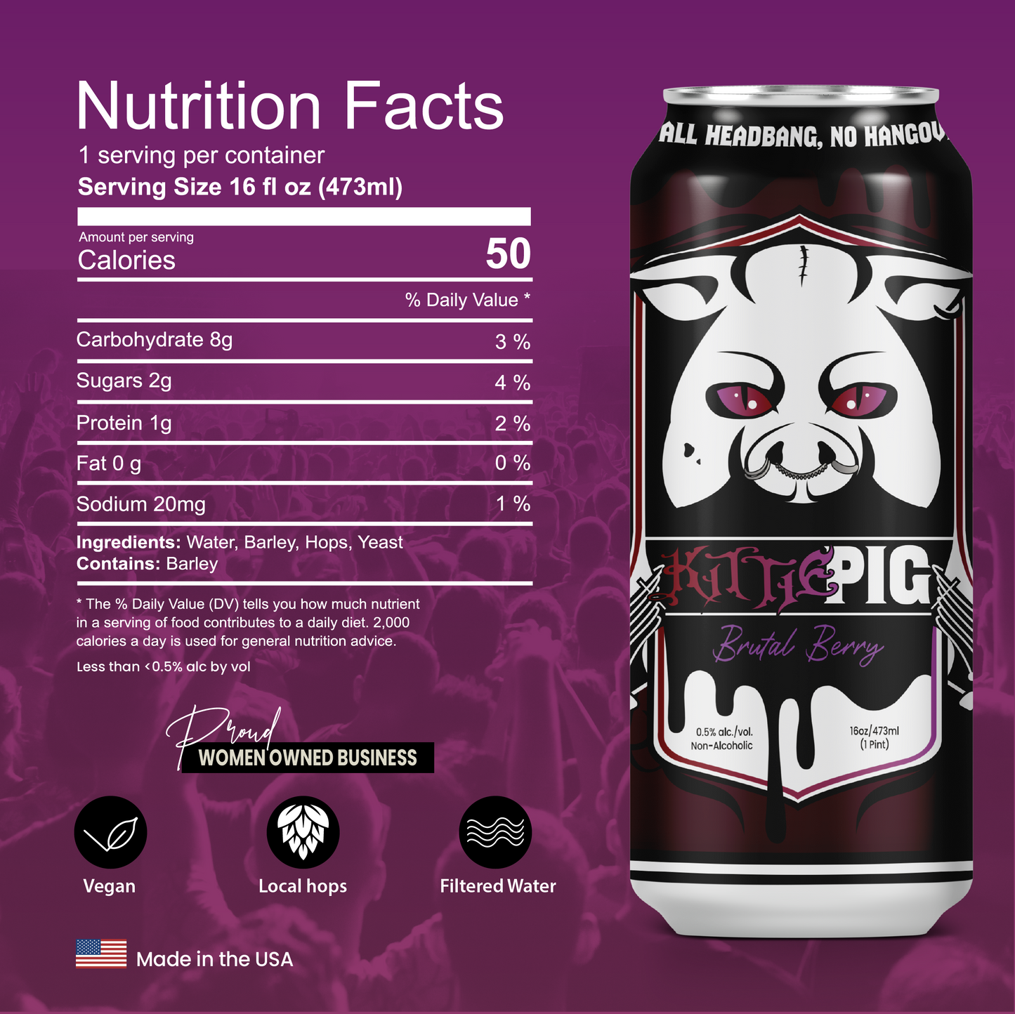 Brutal Berry Non-Alcoholic Brew